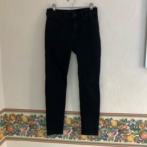 Lucky Brand Brooke Legging Skinny Mid Rise Jean, Size 2/26, Black